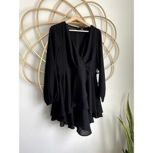 🛍️ 2 for $10 Ruffle Black Dress size Small